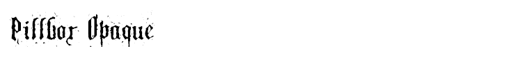 Pillbox Opaque
