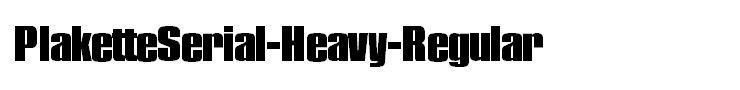 PlaketteSerial-Heavy-Regular
