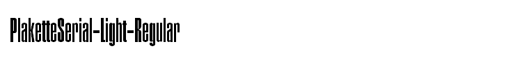 PlaketteSerial-Light-Regular