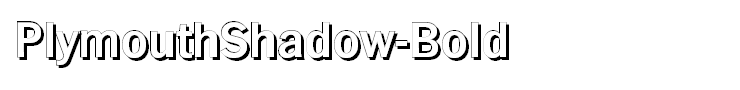 PlymouthShadow-Bold