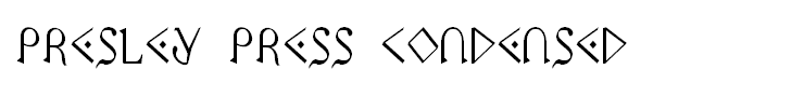 Presley Press Condensed