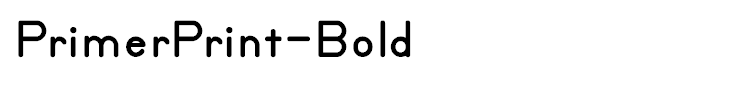 PrimerPrint-Bold