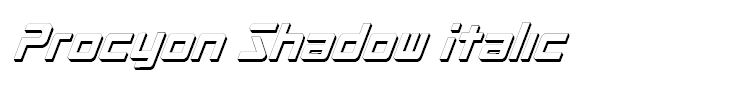 Procyon Shadow Italic
