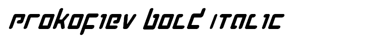 Prokofiev Bold Italic
