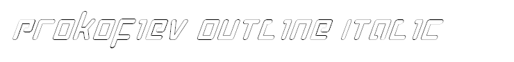 Prokofiev Outline Italic