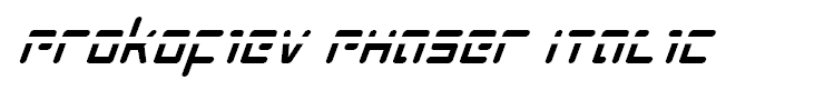 Prokofiev Phaser Italic