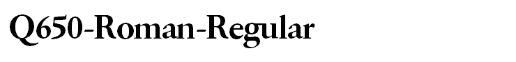 Q650-Roman-Regular