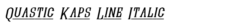 Quastic Kaps Line Italic