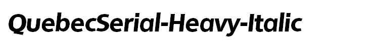 QuebecSerial-Heavy-Italic