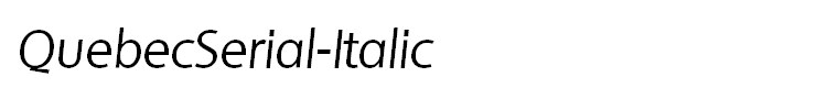QuebecSerial-Italic
