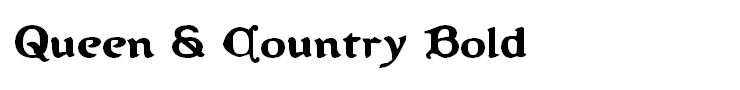 Queen & Country Bold 