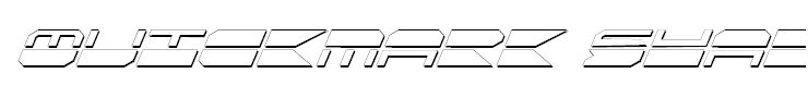Quickmark Shadow Italic