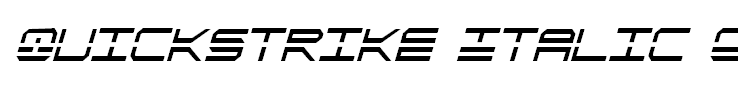 QuickStrike Italic Condensed