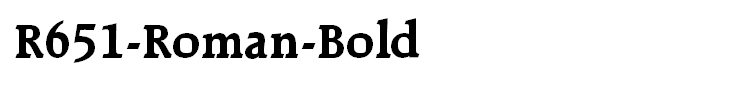 R651-Roman-Bold