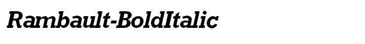 Rambault-BoldItalic