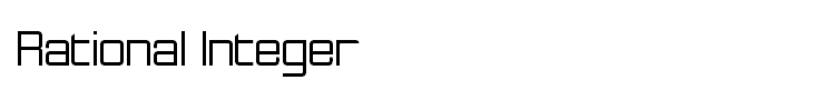 Rational Integer