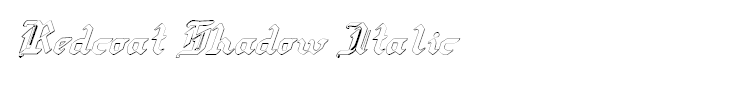 Redcoat Shadow Italic