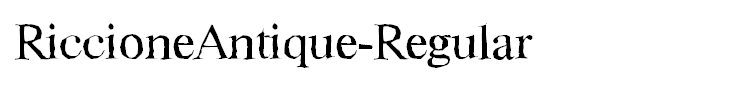 RiccioneAntique-Regular