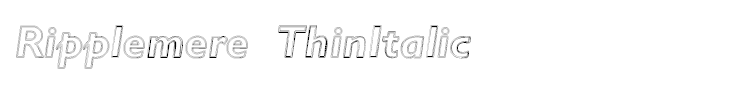 Ripplemere  ThinItalic