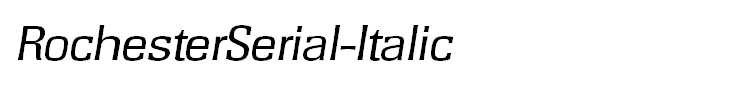 RochesterSerial-Italic