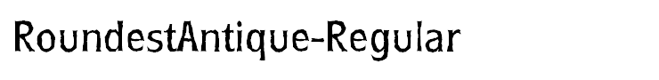 RoundestAntique-Regular