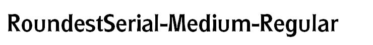 RoundestSerial-Medium-Regular