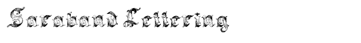 Saraband Lettering