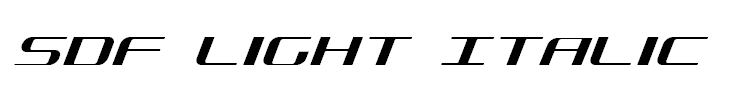SDF Light Italic