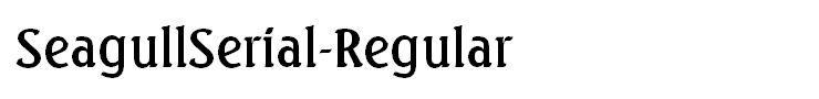 SeagullSerial-Regular