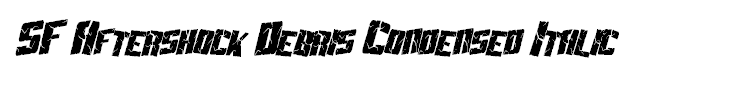 SF Aftershock Debris Condensed Italic