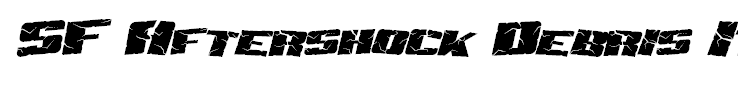 SF Aftershock Debris Italic