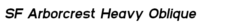 SF Arborcrest Heavy Oblique