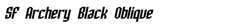 SF Archery Black Oblique