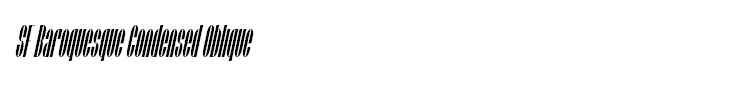 SF Baroquesque Condensed Oblique