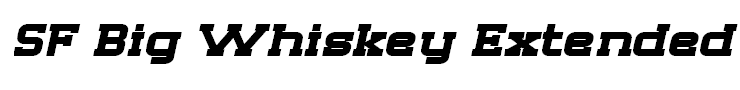 SF Big Whiskey Extended Bold