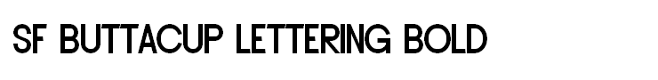 SF Buttacup Lettering Bold