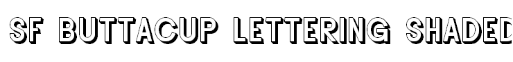 SF Buttacup Lettering Shaded
