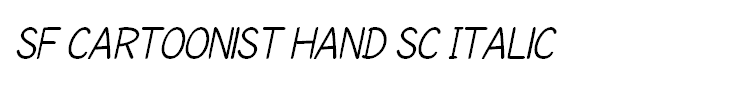 SF Cartoonist Hand SC Italic