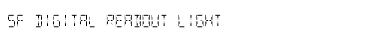SF Digital Readout Light