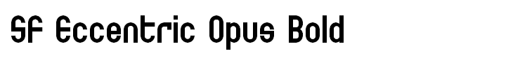 SF Eccentric Opus Bold