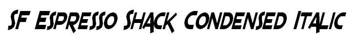 SF Espresso Shack Condensed Italic