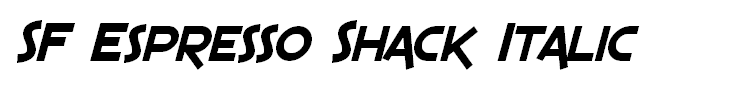 SF Espresso Shack Italic