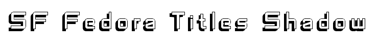 SF Fedora Titles Shadow