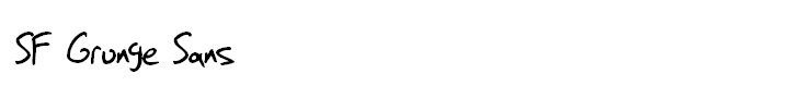 SF Grunge Sans