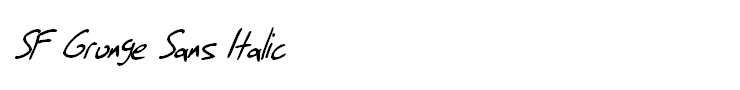 SF Grunge Sans Italic