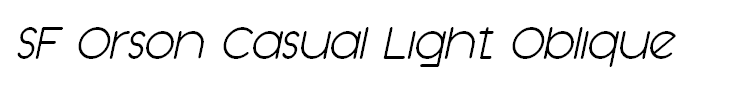 SF Orson Casual Light Oblique