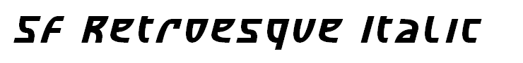 SF Retroesque Italic