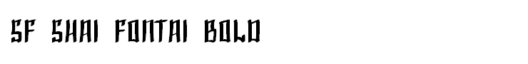 SF Shai Fontai Bold