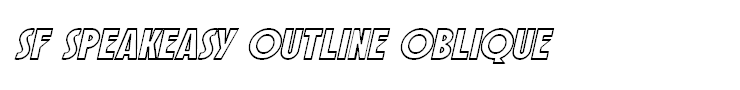 SF Speakeasy Outline Oblique