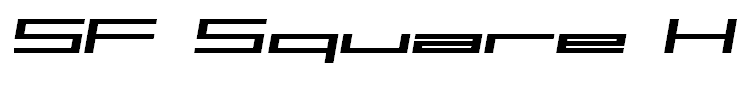 SF Square Head Extended Italic